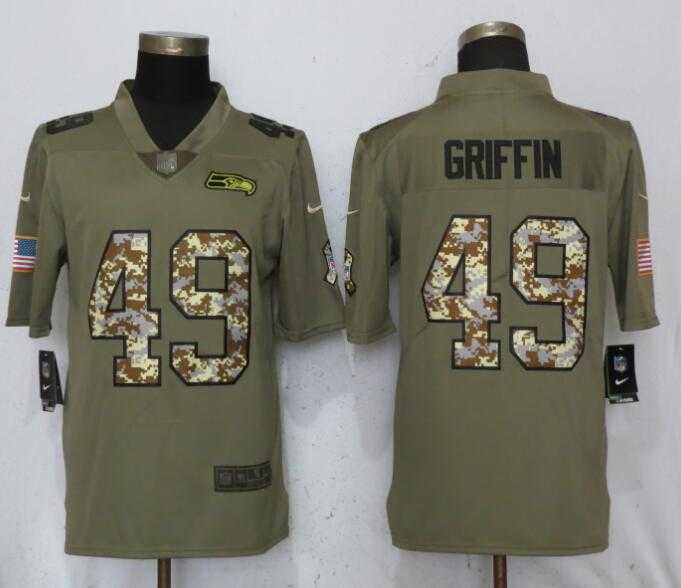 Nike Seahawks 49 Shaquill Griffin Olive Camo Salute To Service Limited Jersey,We sell and wholesale Nike Seahawks 49 Shaquill Griffin Olive Camo Salute To Service Limited Jersey on line form chian!